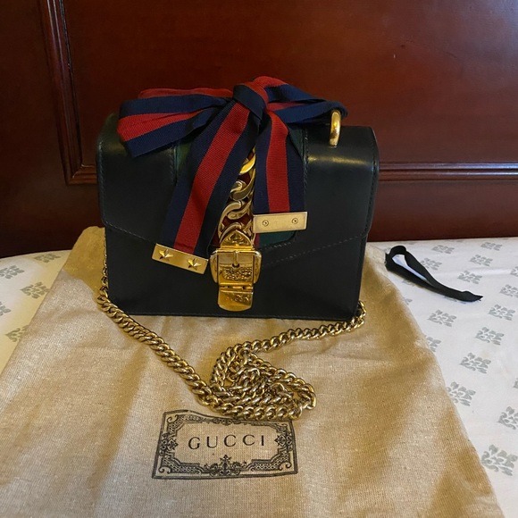 Gucci Sylvie Mini Chain Bag GUC - Picture 14 of 17